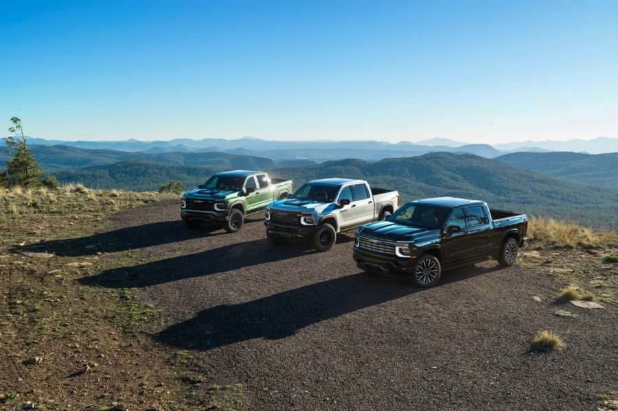 Three 2027 Chevrolet Silverado Trucks