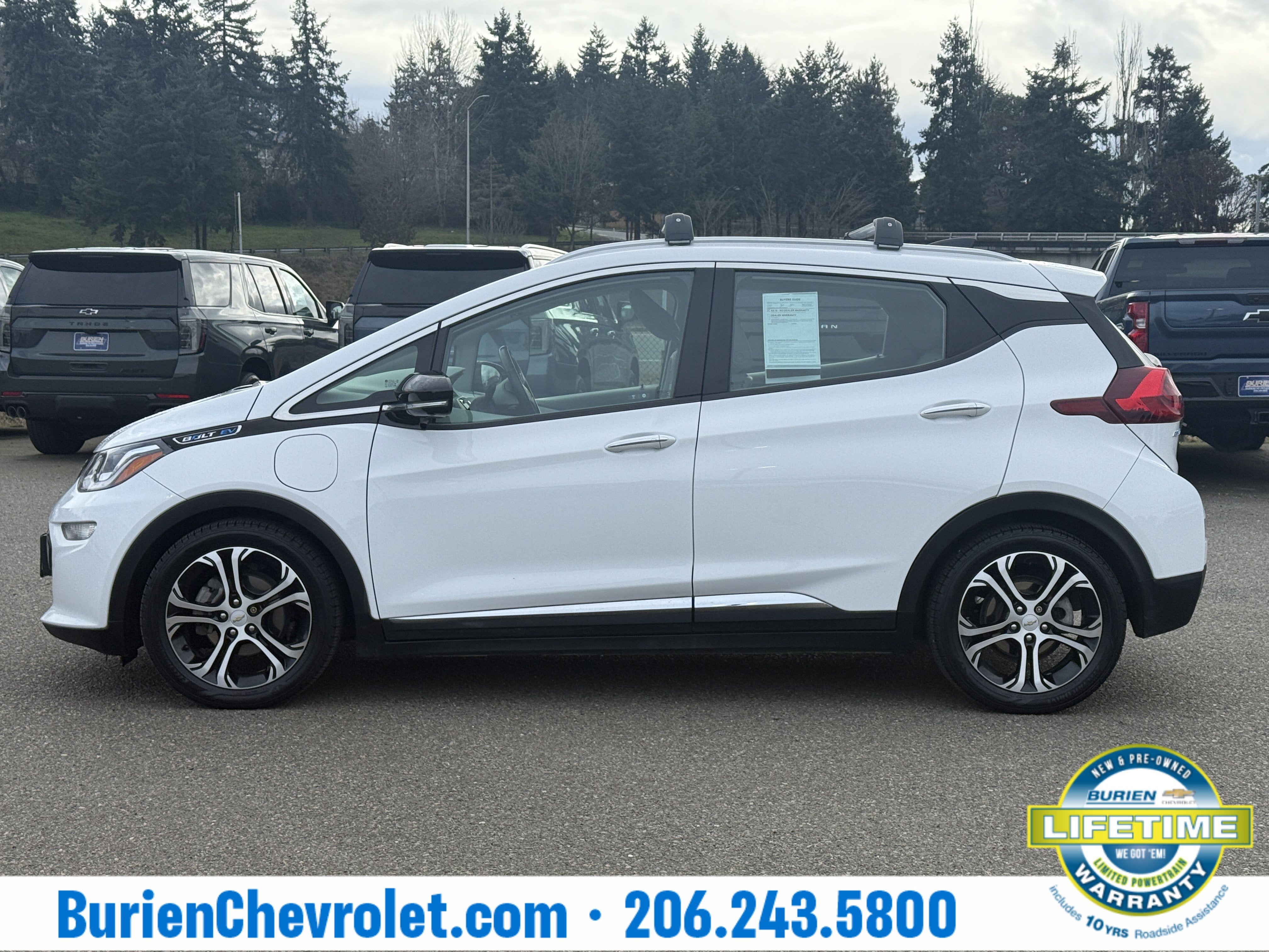 Used 2019 Chevrolet Bolt EV Premier with VIN 1G1FZ6S09K4147034 for sale in Burien, WA
