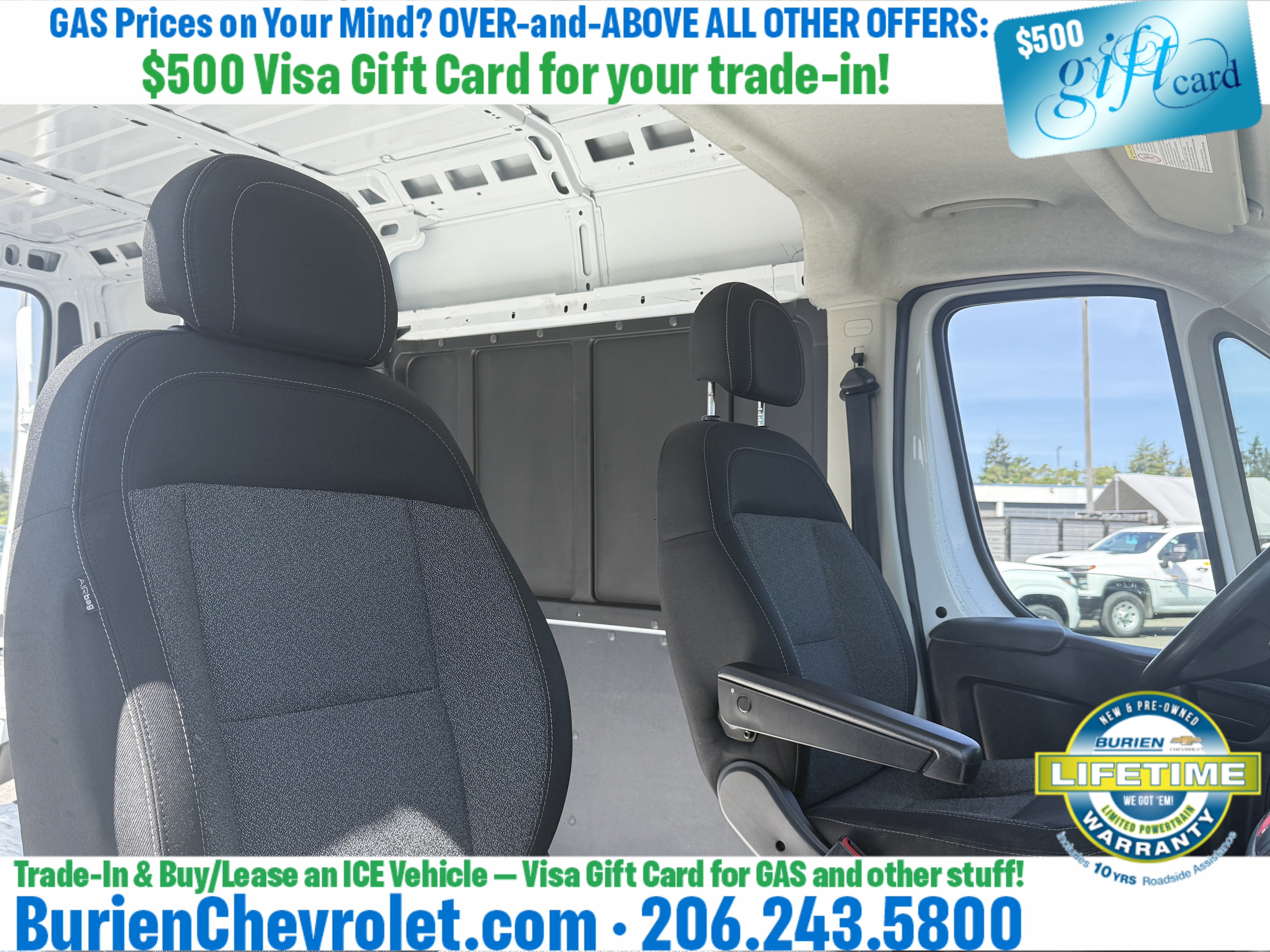 2019 RAM ProMaster 2500 Cargo Van High Roof 136" WB