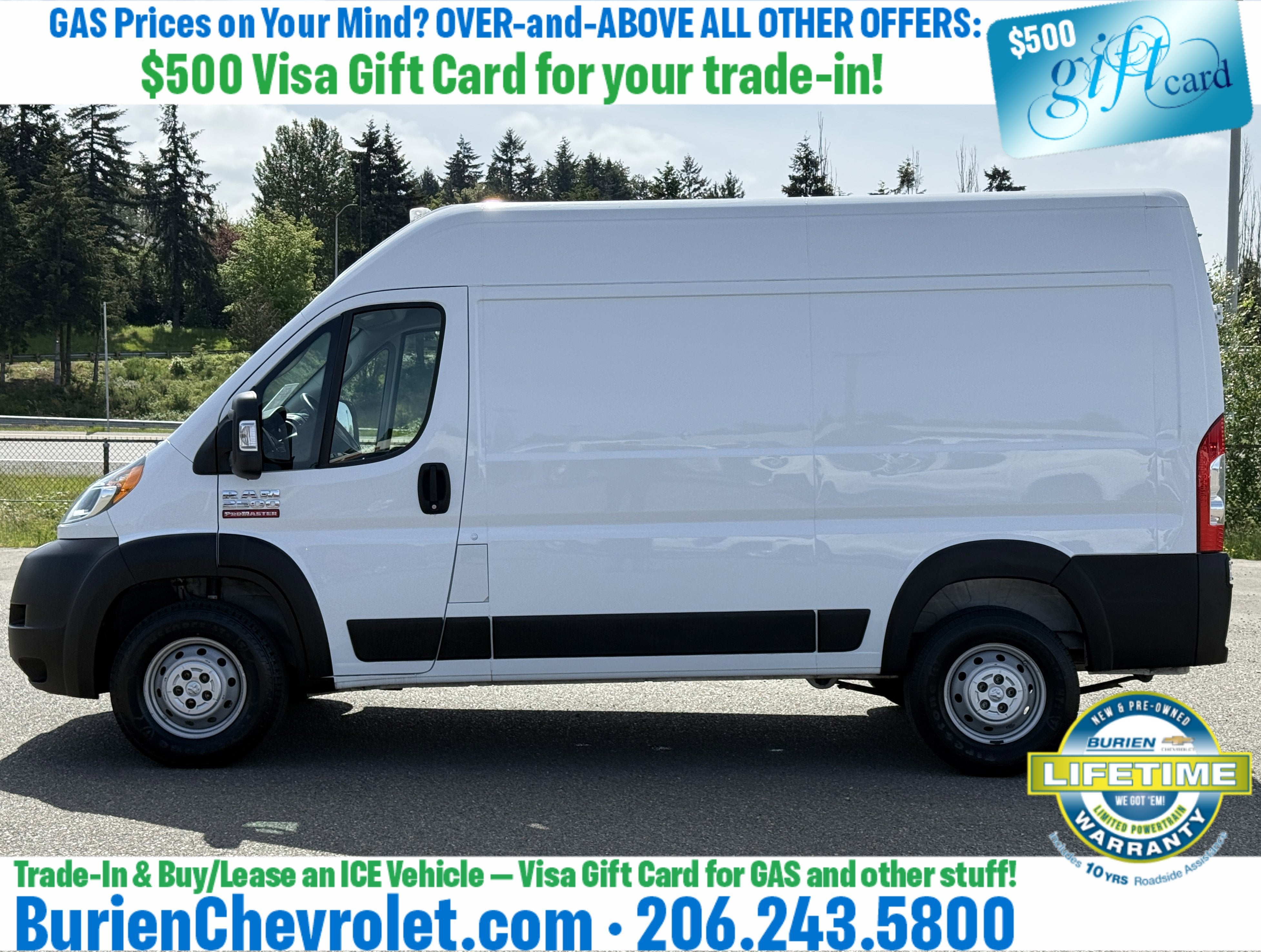 2019 RAM ProMaster 2500 Cargo Van High Roof 136" WB