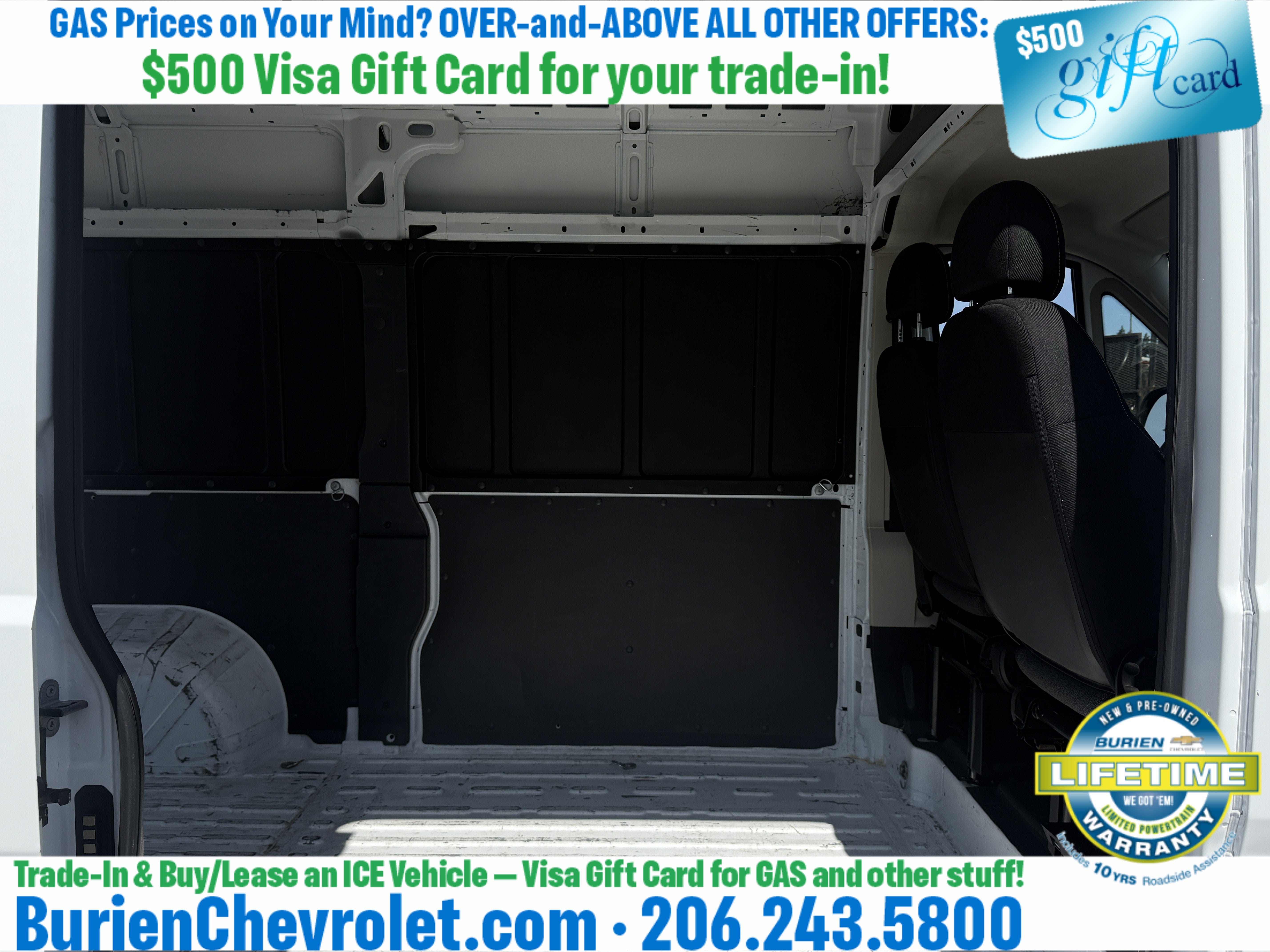 2019 RAM ProMaster 2500 Cargo Van High Roof 136" WB