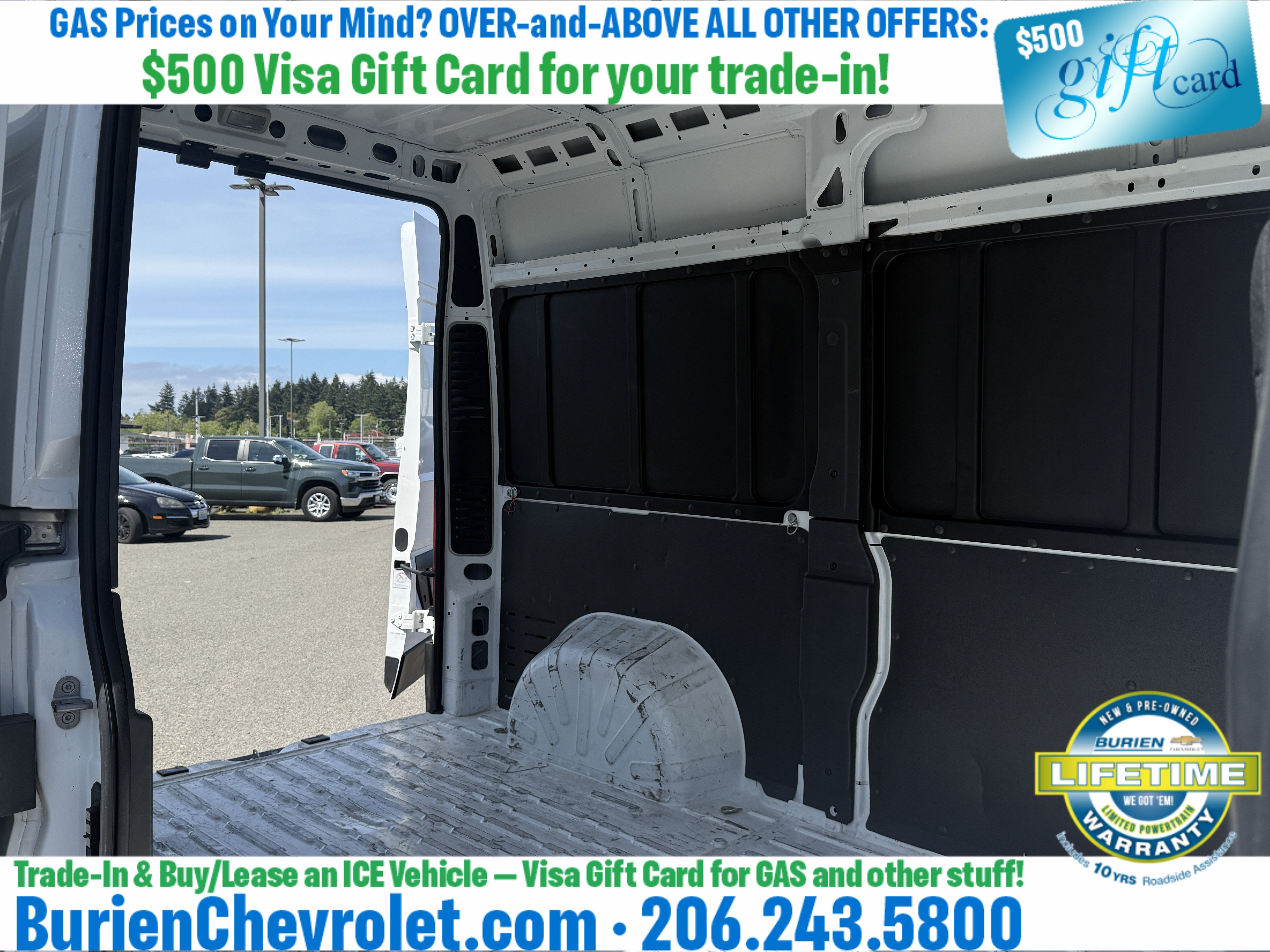 2019 RAM ProMaster 2500 Cargo Van High Roof 136" WB