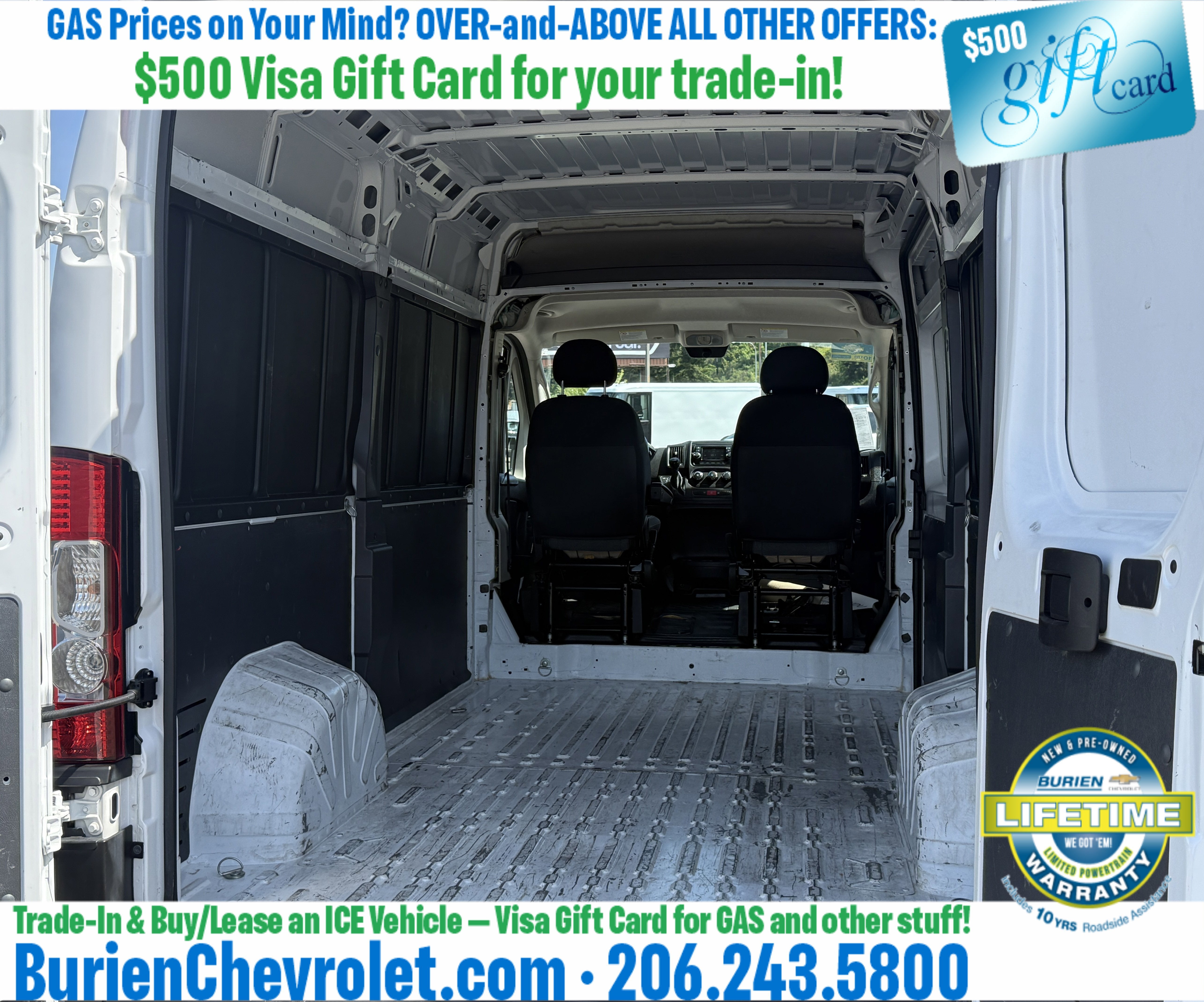 2019 RAM ProMaster 2500 Cargo Van High Roof 136" WB