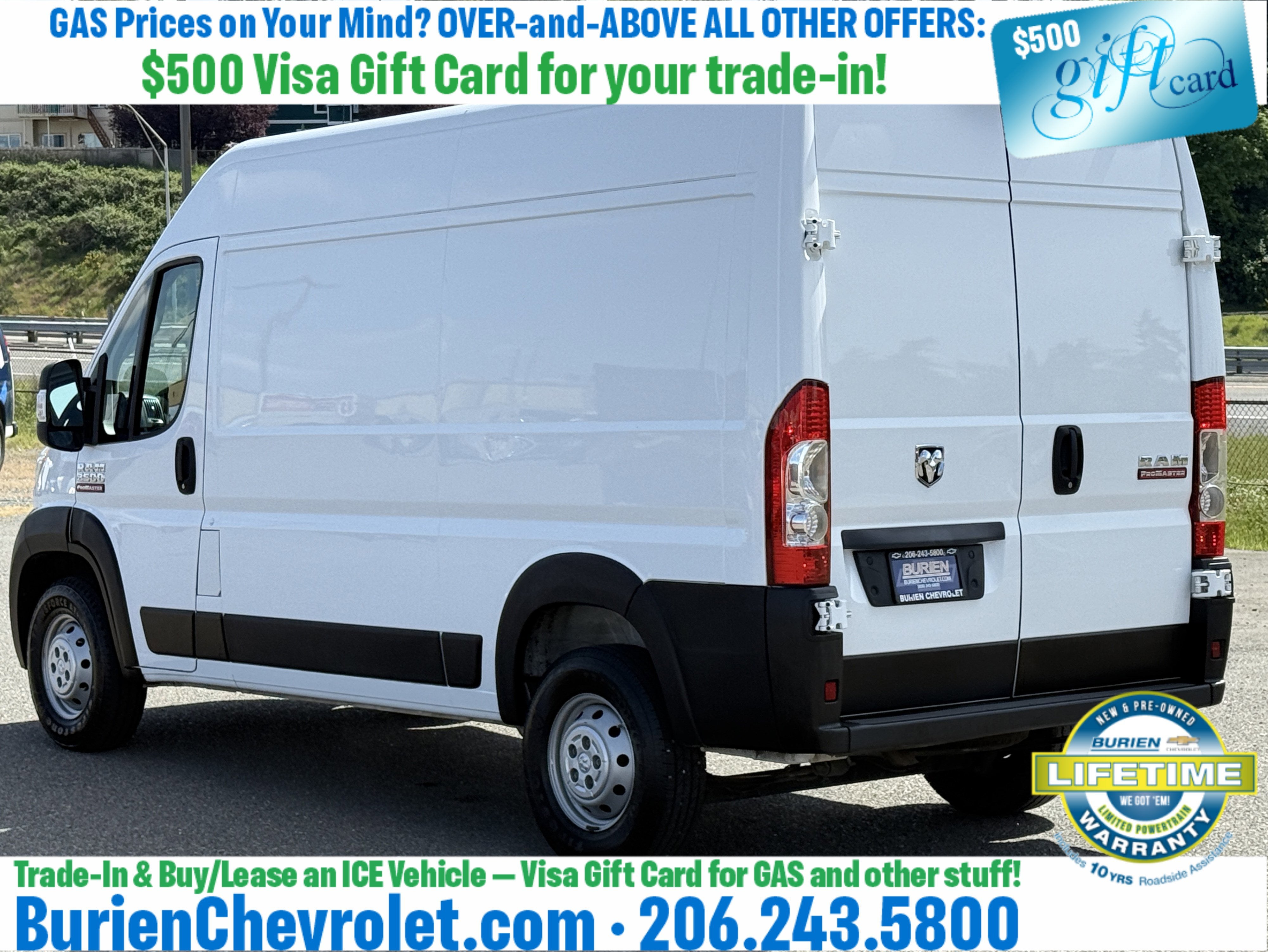 2019 RAM ProMaster 2500 Cargo Van High Roof 136" WB