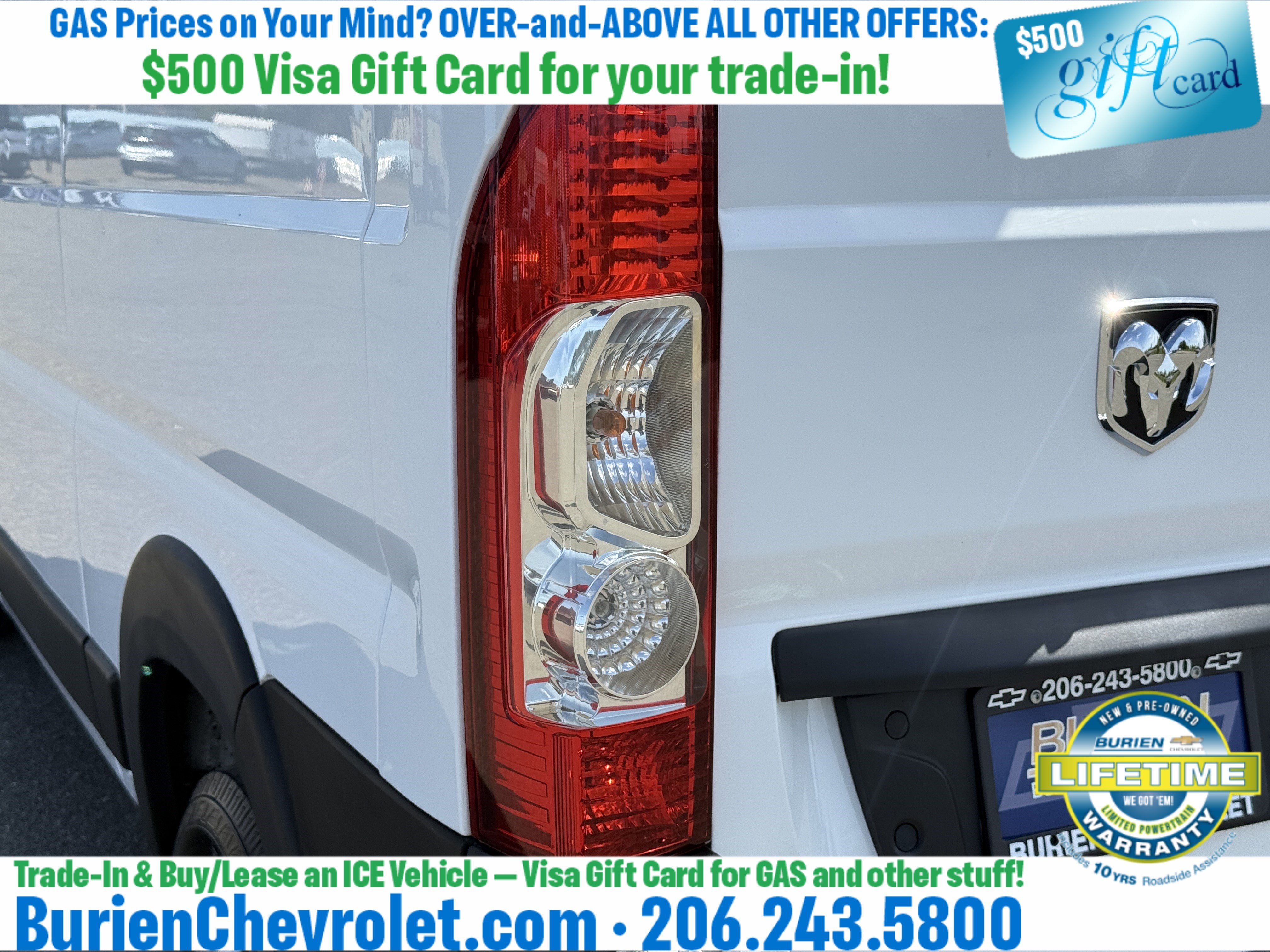 2019 RAM ProMaster 2500 Cargo Van High Roof 136" WB