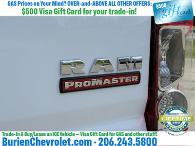 2019 RAM ProMaster 2500 Cargo Van High Roof 136" WB
