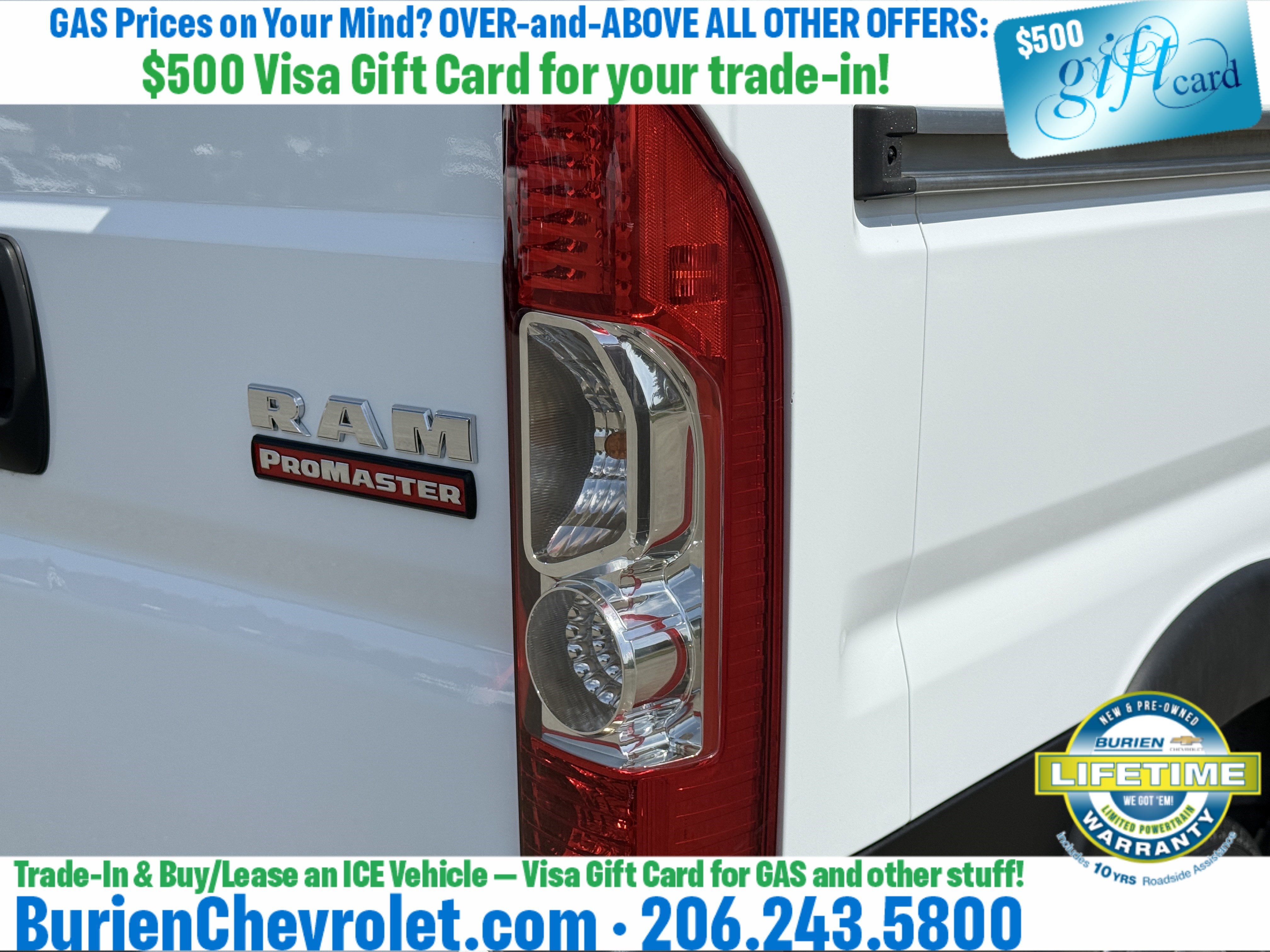 2019 RAM ProMaster 2500 Cargo Van High Roof 136" WB