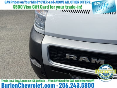 2019 RAM ProMaster 2500 Cargo Van High Roof 136" WB