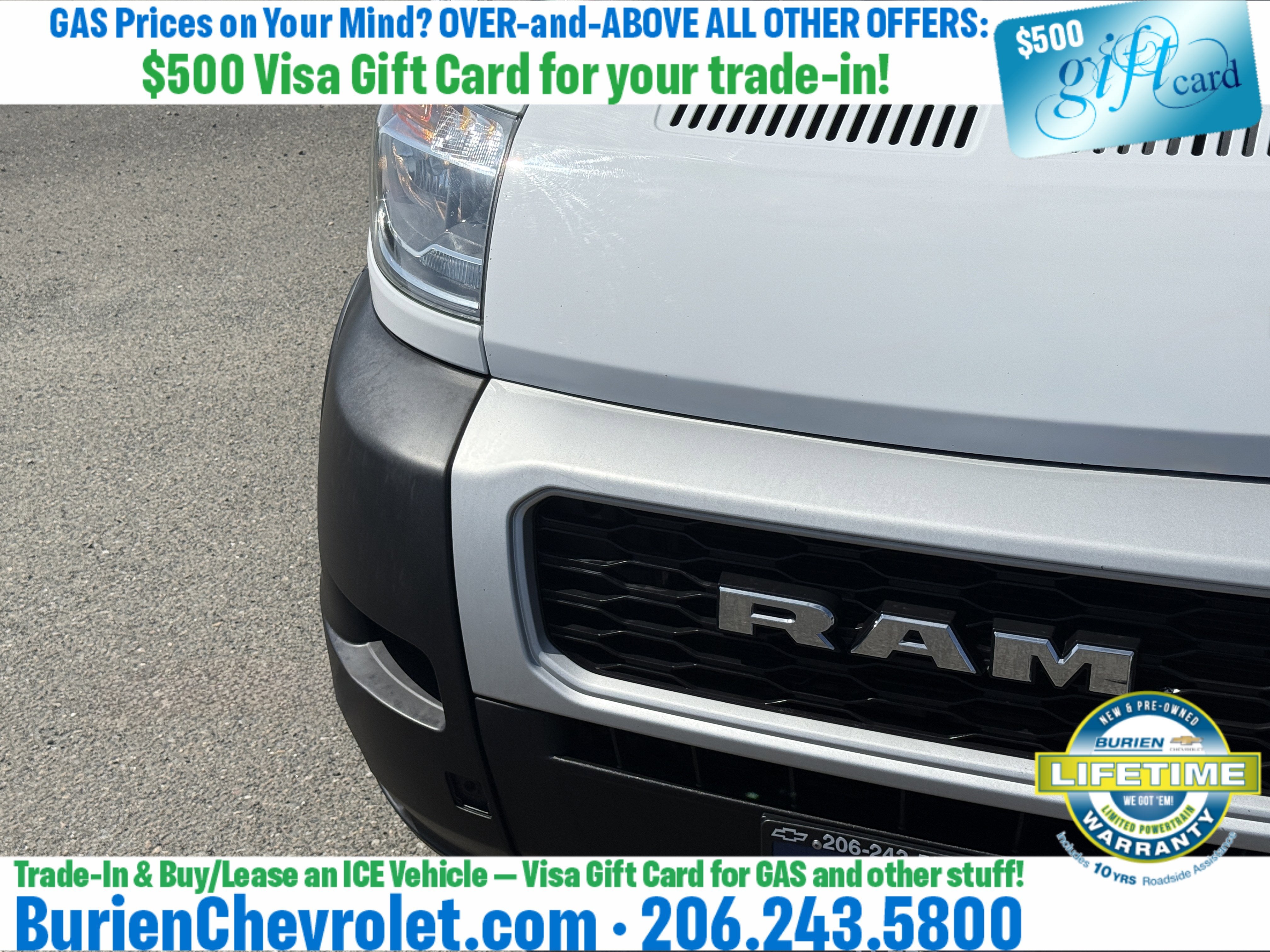 2019 RAM ProMaster 2500 Cargo Van High Roof 136" WB