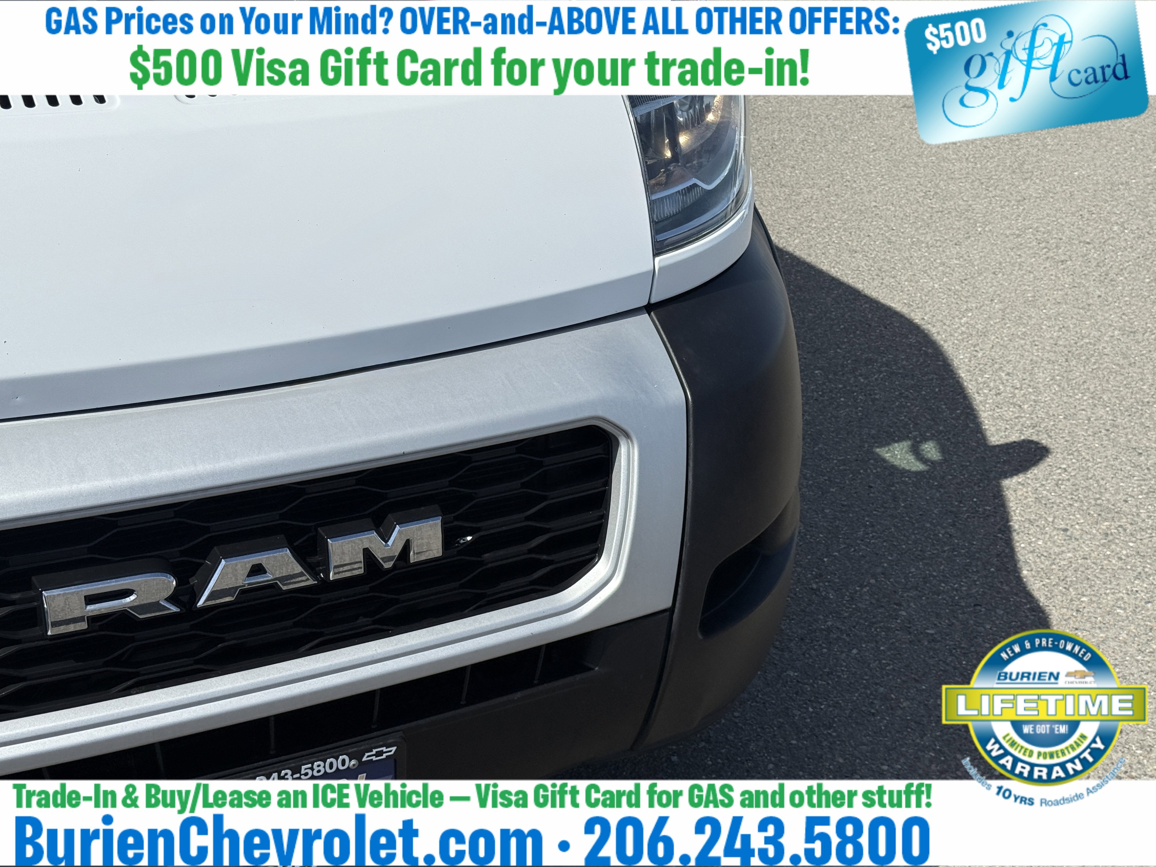 2019 RAM ProMaster 2500 Cargo Van High Roof 136" WB