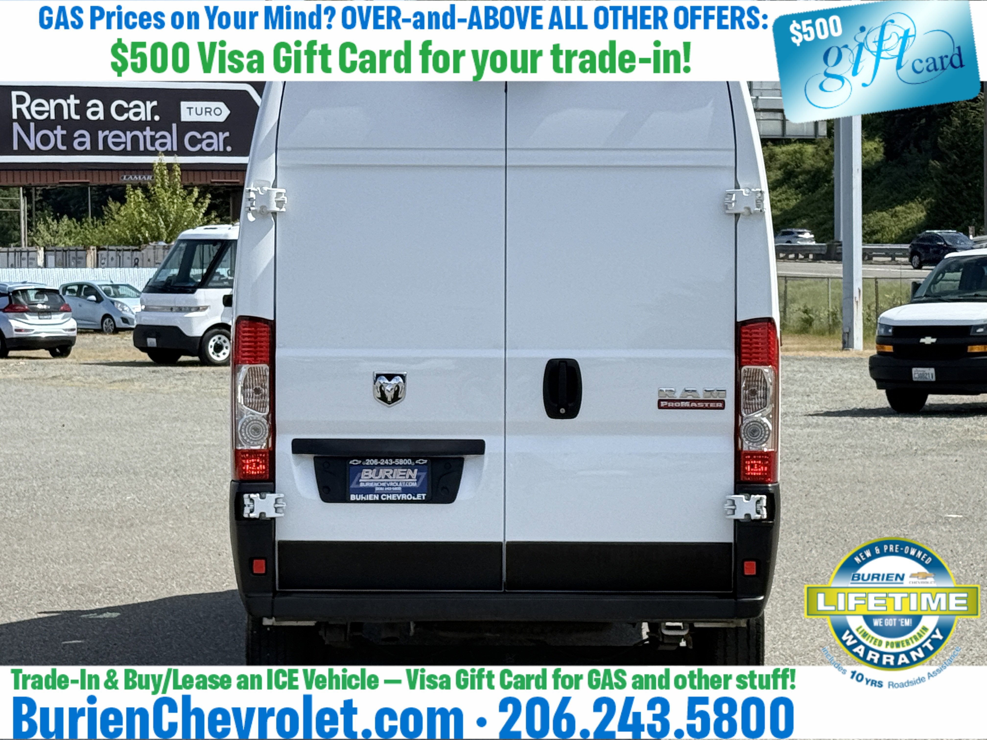 2019 RAM ProMaster 2500 Cargo Van High Roof 136" WB