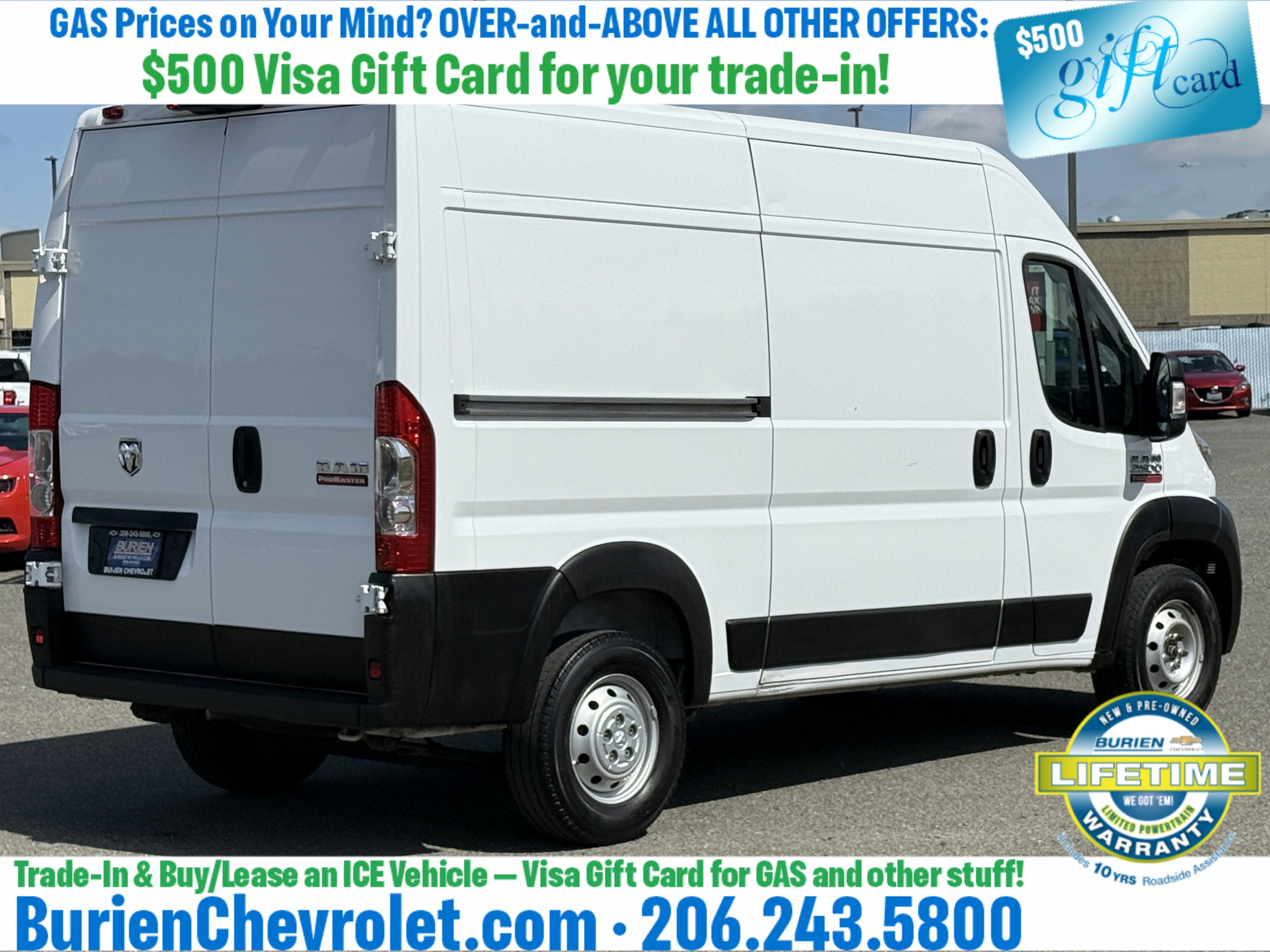 2019 RAM ProMaster 2500 Cargo Van High Roof 136" WB