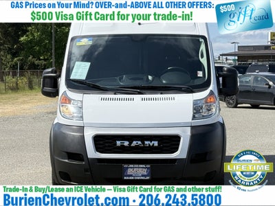 2019 RAM ProMaster 2500 Cargo Van High Roof 136" WB