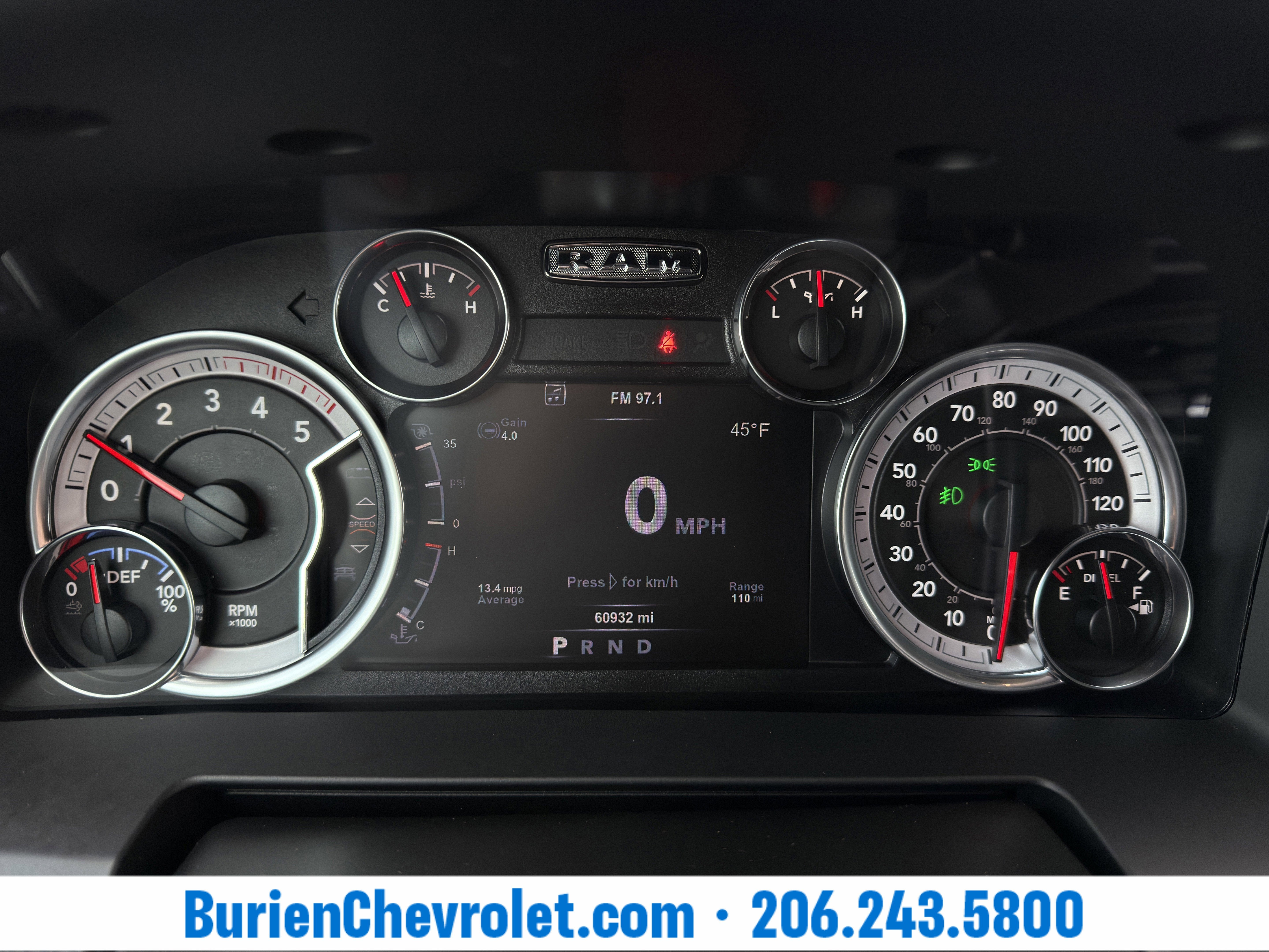 2018 RAM 2500 Laramie Mega Cab 4x4 6'4" Box