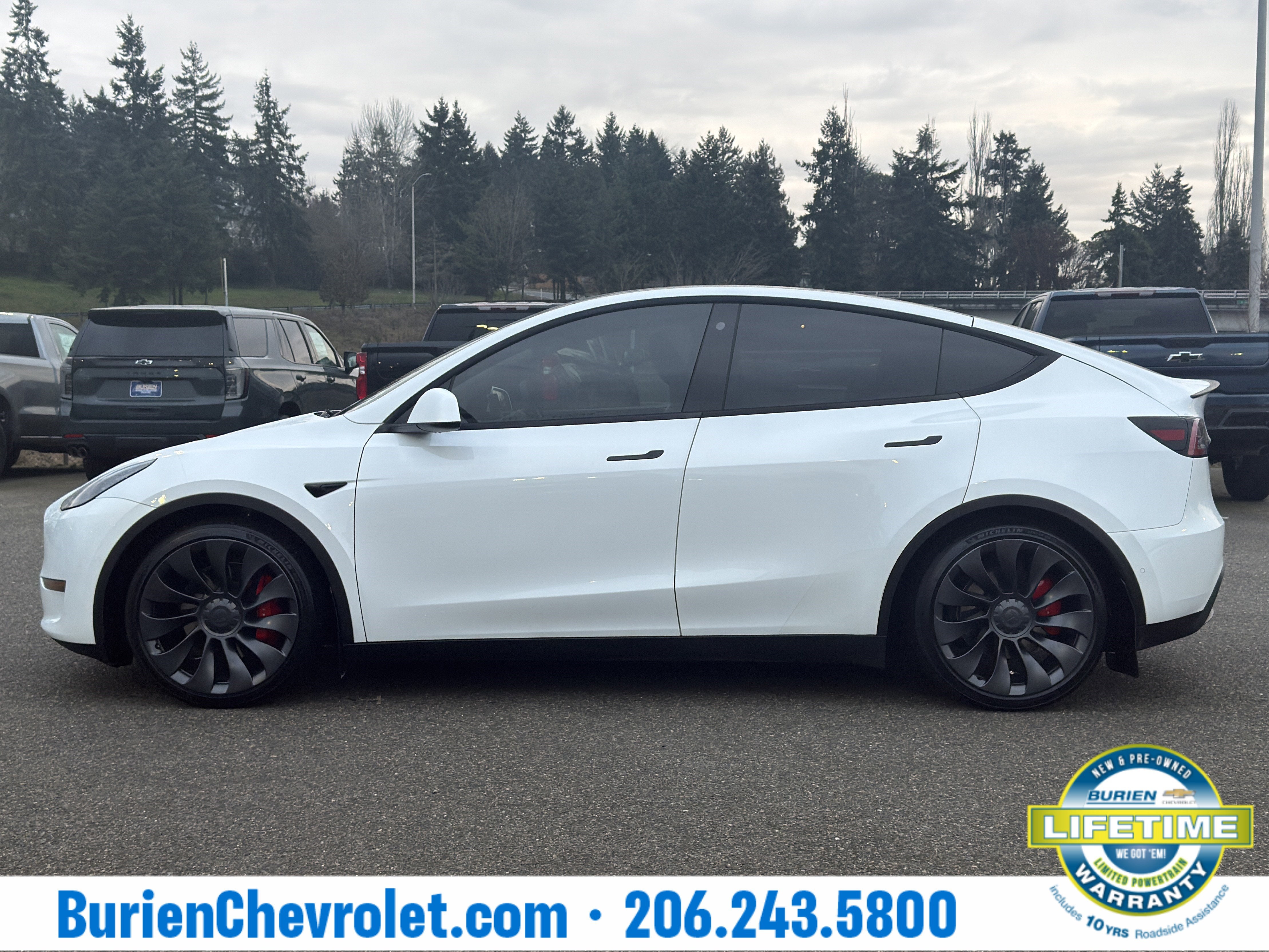 Used 2022 Tesla Model Y Performance with VIN 7SAYGDEF1NF464011 for sale in Burien, WA