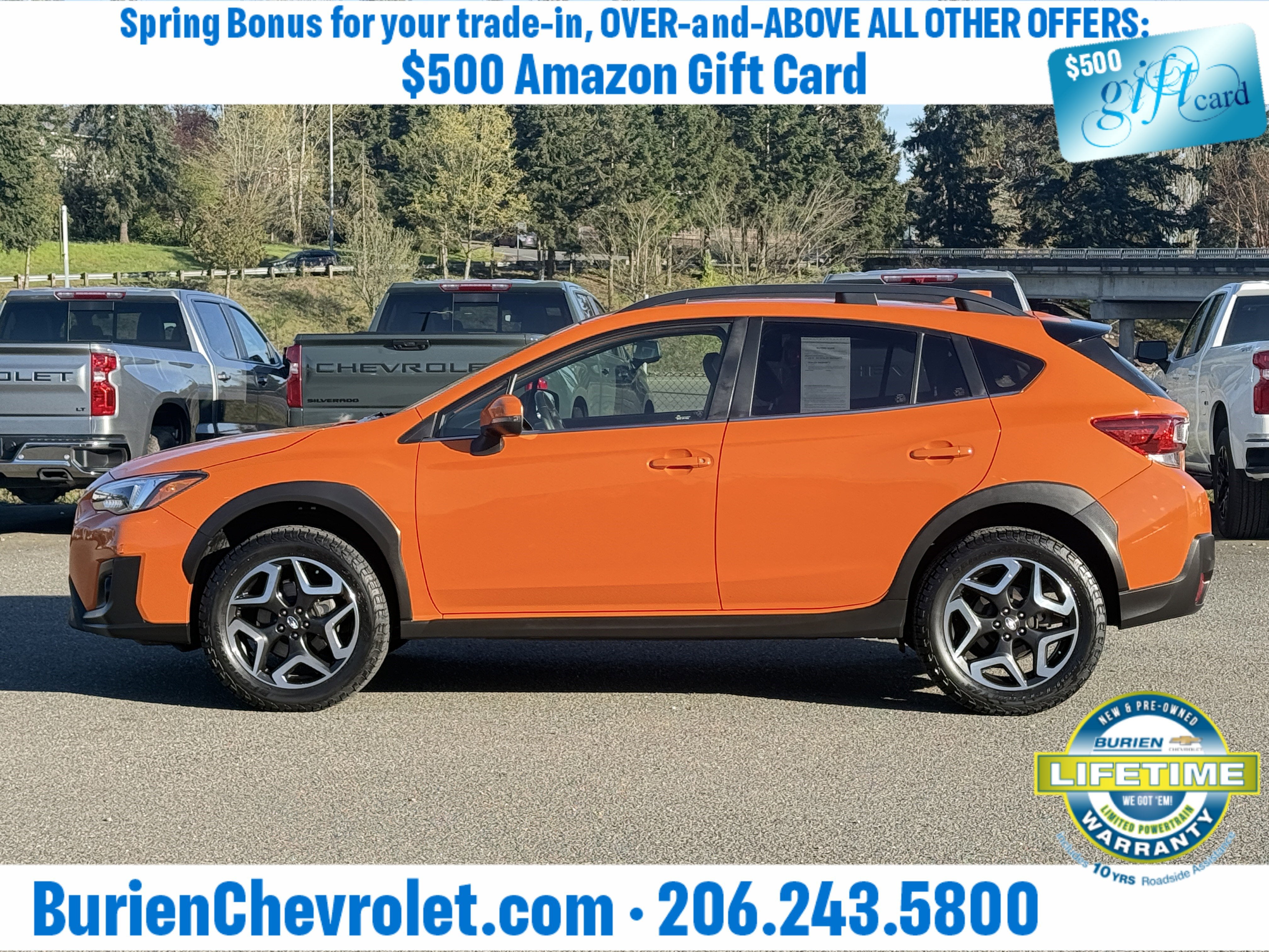 Used 2019 Subaru Crosstrek Limited with VIN JF2GTAMCXK8355179 for sale in Burien, WA