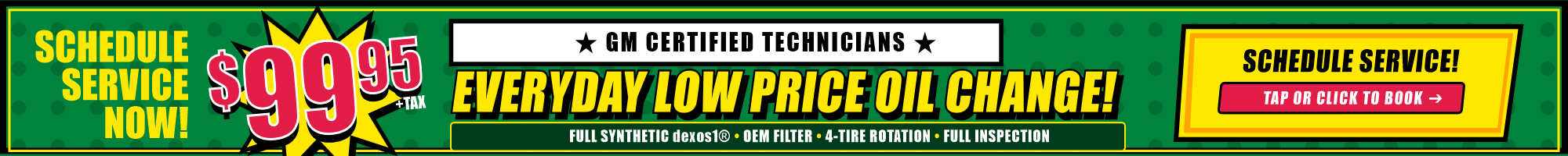 $99.95 Oil Changes!