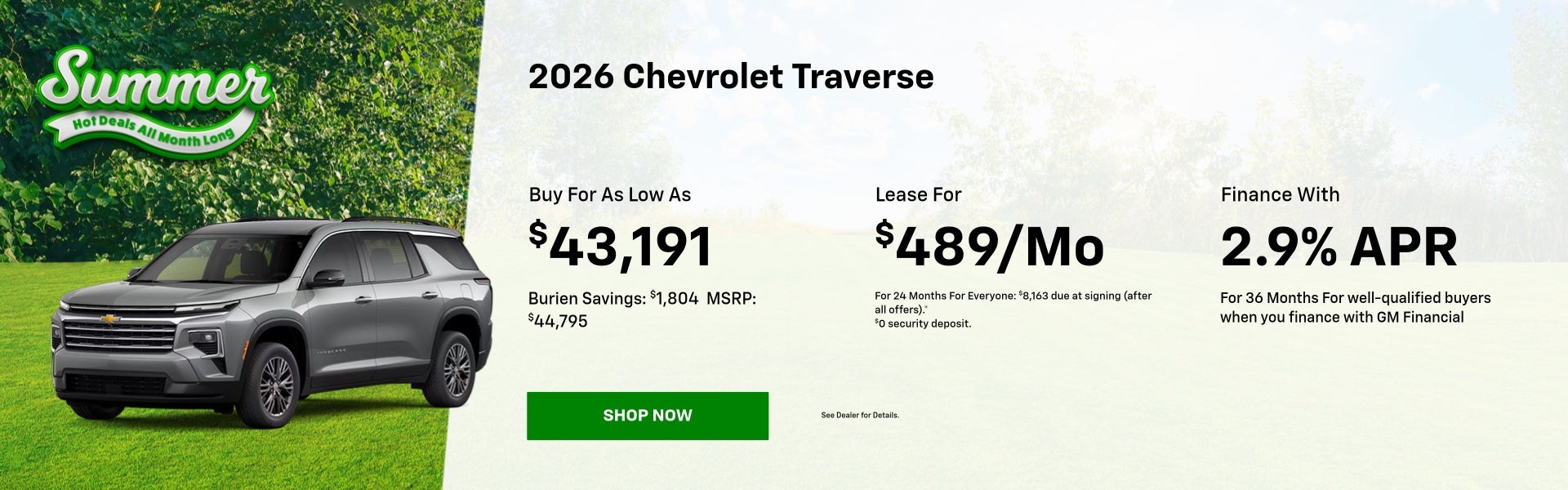 2026 Chevrolet Traverse