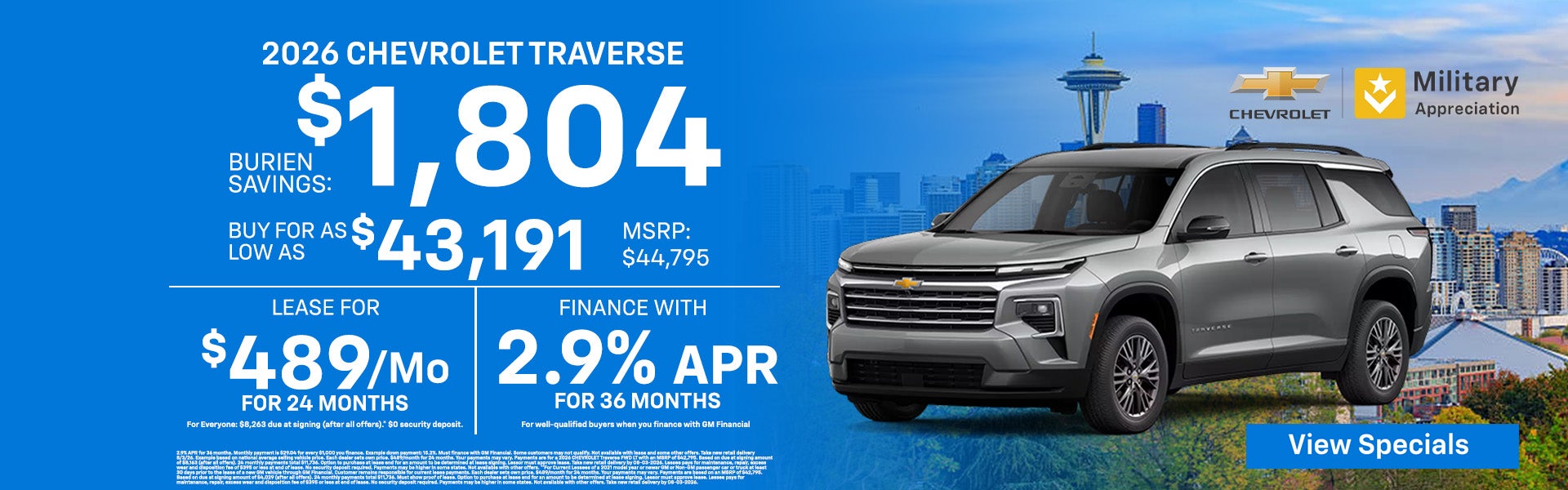 2026 Chevrolet Traverse
