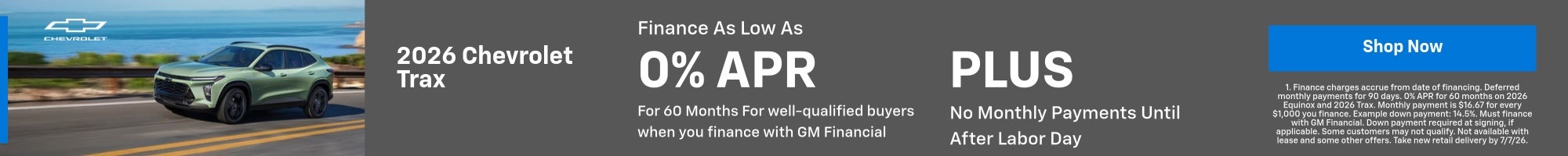 Chevrolet Trax Offer